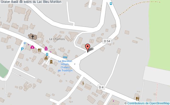 plan Base De Loisirs Du Lac Bleu Morillon Morillon