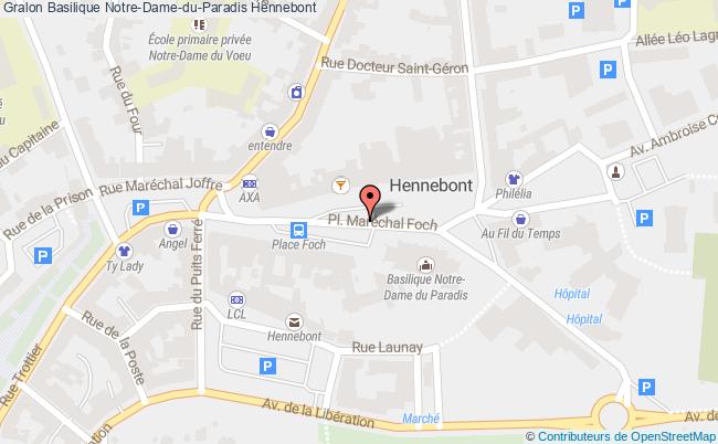 plan Basilique Notre-dame-du-paradis Hennebont Hennebont