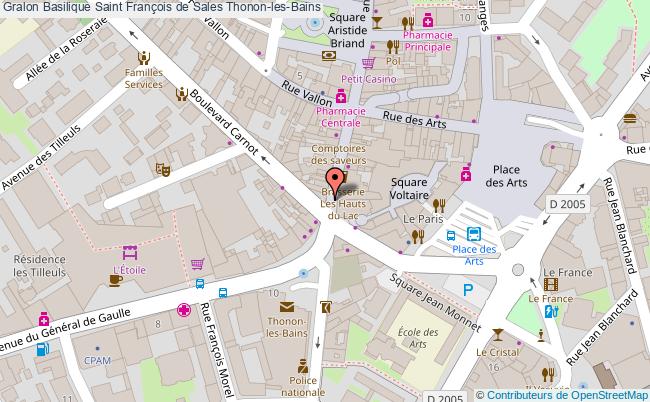 plan Basilique Saint François De Sales Thonon-les-bains Thonon-les-Bains