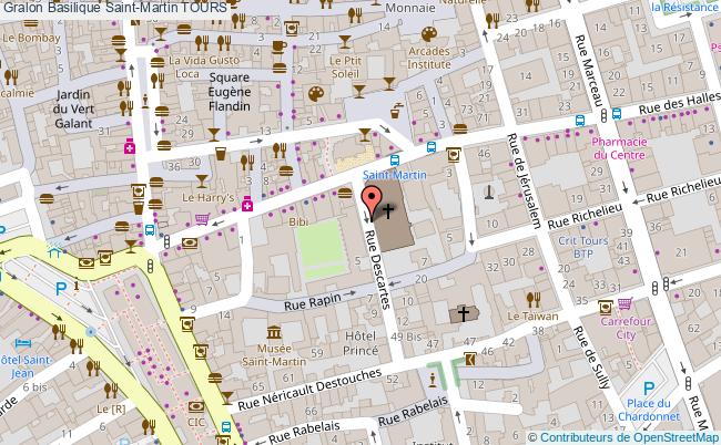 plan Basilique Saint-martin Tours TOURS