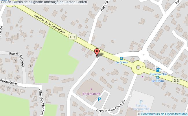 plan Bassin De Baignade Aménagé De Lanton Lanton Lanton