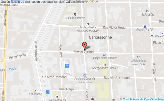 plan Bassin De Distribution Des Eaux (ancien) Carcassonne Carcassonne