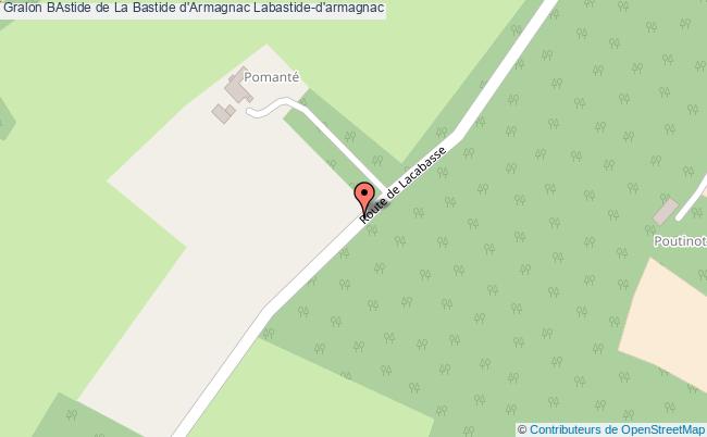 plan Bastide De La Bastide D'armagnac Labastide-d'armagnac Labastide-d'armagnac