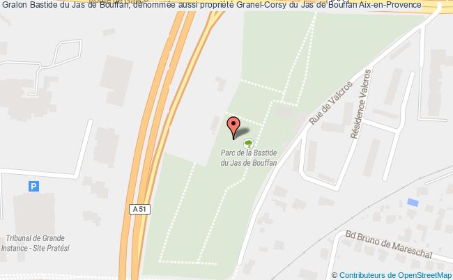 plan Bastide Du Jas De Bouffan, Dénommée Aussi Propriété Granel-corsy Du Jas De Bouffan Aix-en-provence Aix-en-Provence