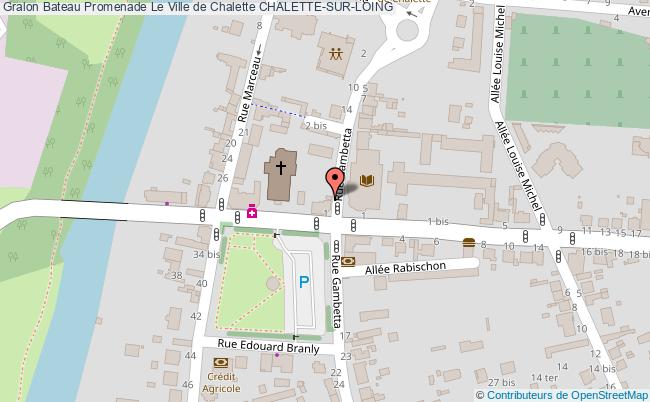 plan Bateau Promenade Le Ville De Chalette Chalette-sur-loing CHALETTE-SUR-LOING