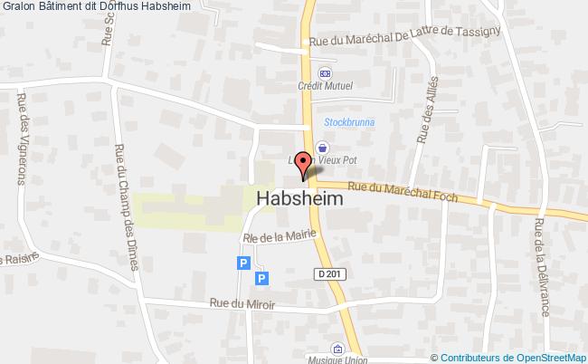 plan Bâtiment Dit Dorfhus Habsheim Habsheim