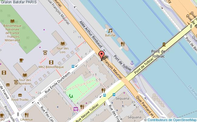 plan Batofar Paris PARIS