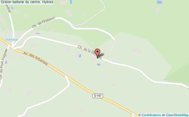 plan Batterie Du Centre. Hyères Hyères