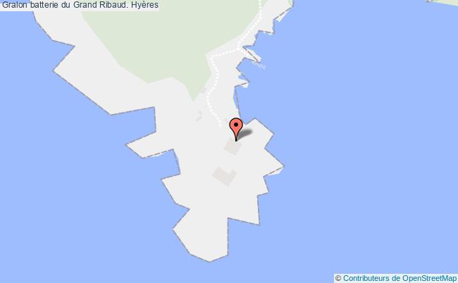 plan Batterie Du Grand Ribaud. Hyères Hyères