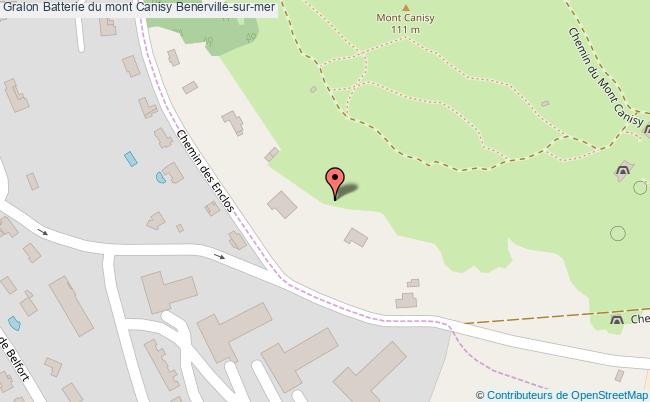 plan Batterie Du Mont Canisy Benerville-sur-mer Benerville-sur-mer