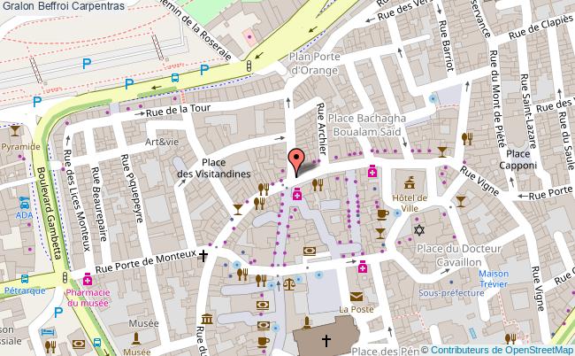 plan Beffroi Carpentras Carpentras