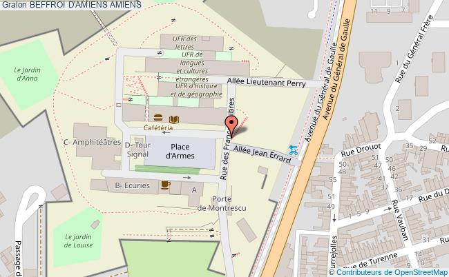 plan Beffroi D'amiens Amiens AMIENS