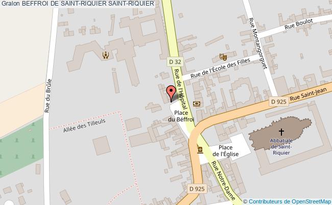 plan Beffroi De Saint-riquier Saint-riquier SAINT-RIQUIER