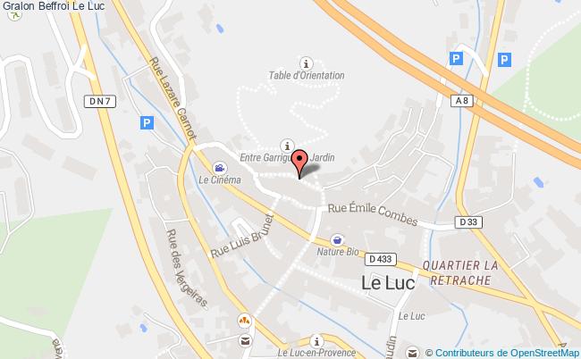 plan Beffroi Le Luc Le Luc