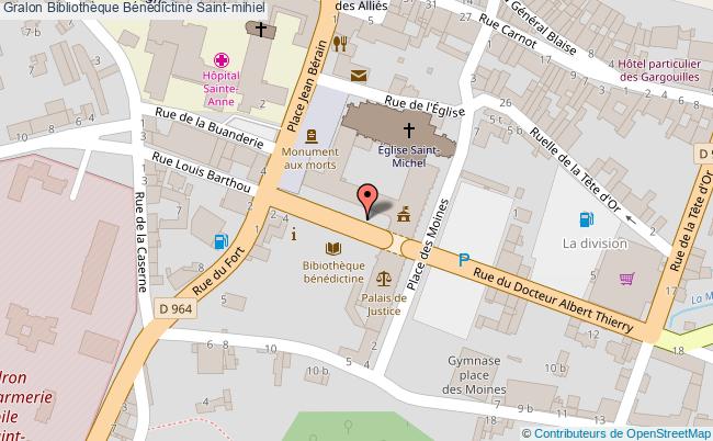 plan Bibliothèque Bénédictine Saint-mihiel Saint-mihiel