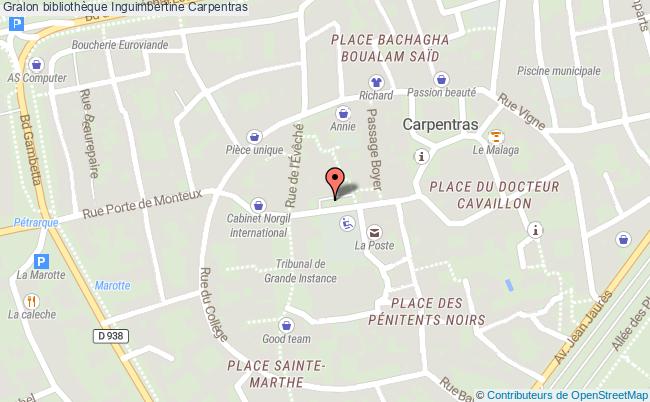 plan Bibliothèque Inguimbertine Carpentras Carpentras