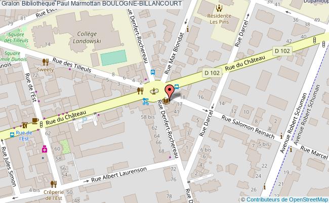 plan Bibliothèque Paul Marmottan Boulogne-billancourt BOULOGNE-BILLANCOURT
