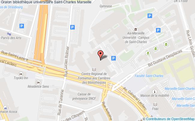 plan Bibliothèque Universitaire Saint-charles Marseille Marseille