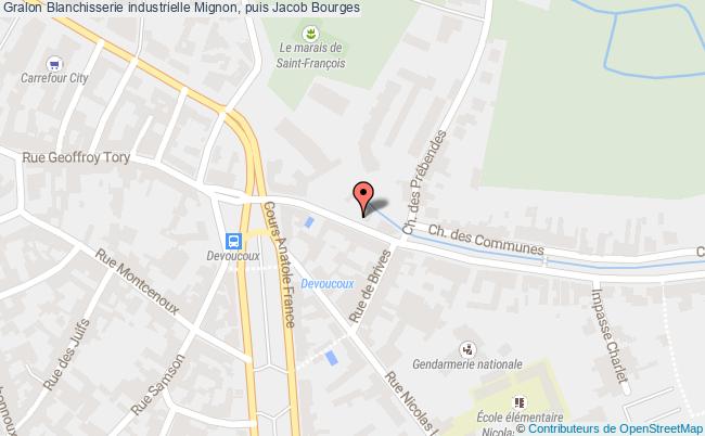 plan Blanchisserie Industrielle Mignon, Puis Jacob Bourges Bourges