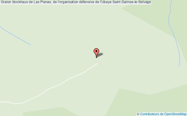 plan Blockhaus De Las Planas, De L'organisation Défensive De L'ubaye Saint-dalmas-le-selvage Saint-Dalmas-le-Selvage