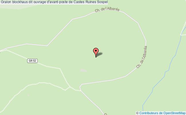 plan Blockhaus Dit Ouvrage D'avant-poste De Castes Ruines Sospel Sospel