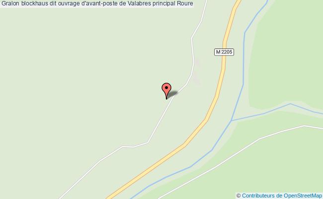 plan Blockhaus Dit Ouvrage D'avant-poste De Valabres Principal Roure Roure