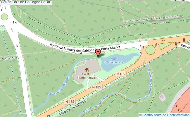 plan Bois De Boulogne Paris PARIS