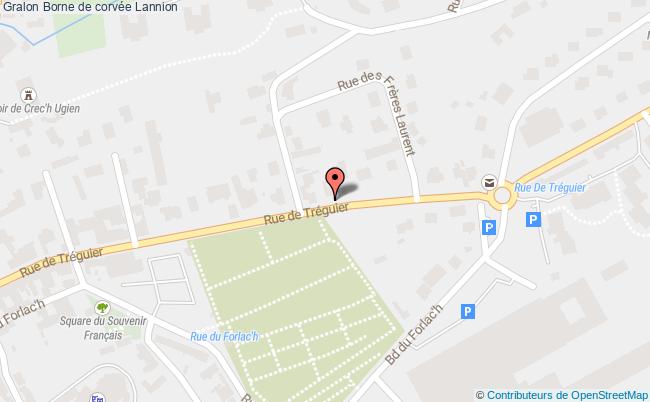 plan Borne De Corvée Lannion Lannion