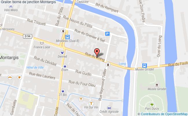 plan Borne De Jonction Montargis Montargis