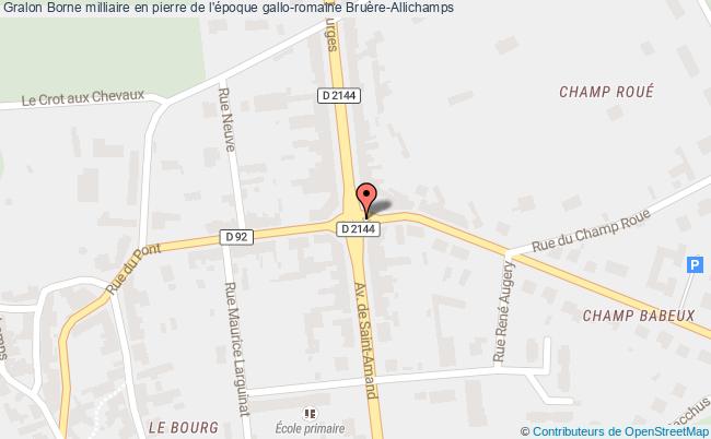 plan Borne Milliaire En Pierre De L'époque Gallo-romaine Bruère-allichamps Bruère-Allichamps