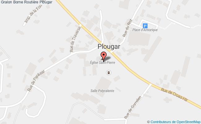 plan Borne Routière Plougar Plougar
