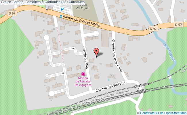 Bornes, Fontaines à Carnoules (83)