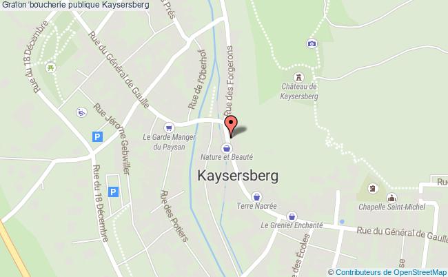 plan Boucherie Publique Kaysersberg Kaysersberg