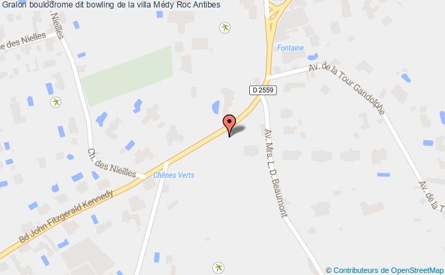 plan Boulodrome Dit Bowling De La Villa Médy Roc Antibes Antibes