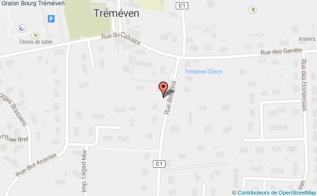 plan Bourg Tréméven Tréméven