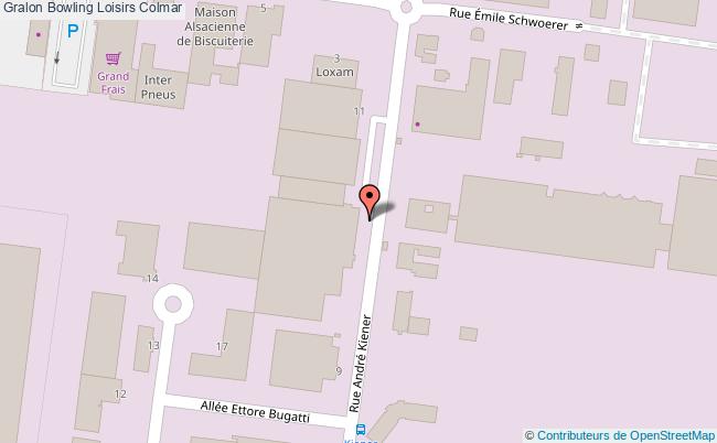 plan Bowling Loisirs Colmar Colmar