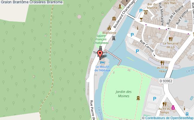 plan Brantôme Croisières Brantome Brantome