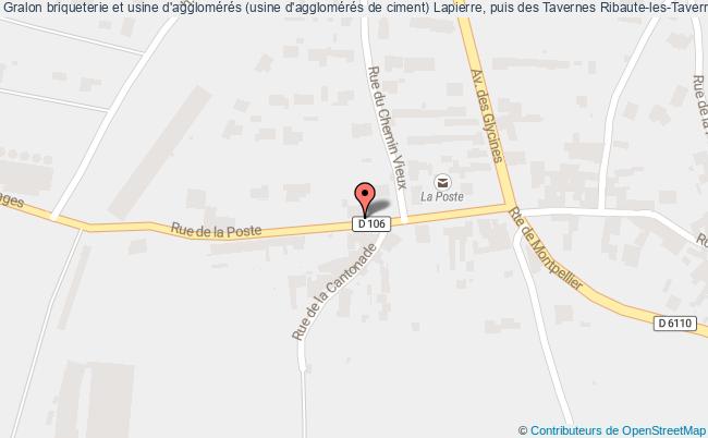 briqueterie et usine d'agglomérés (usine d'agglomérés de ciment) Lapierre, puis des Tavernes