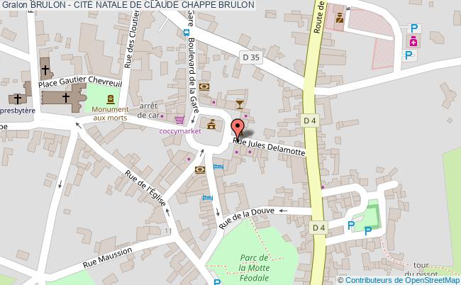 plan Brulon - CitÉ Natale De Claude Chappe Brulon BRULON