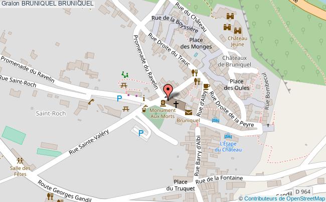 plan Bruniquel Bruniquel BRUNIQUEL