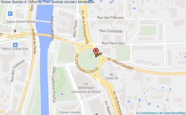 plan Bureau D' Octroi Du Pont Juvénal (ancien) Montpellier Montpellier