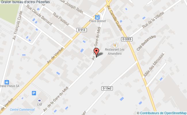 plan Bureau D'octroi Pézenas Pézenas