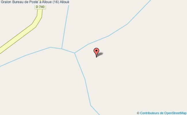 plan Bureau De Poste à Alloue (16) Alloue Alloue