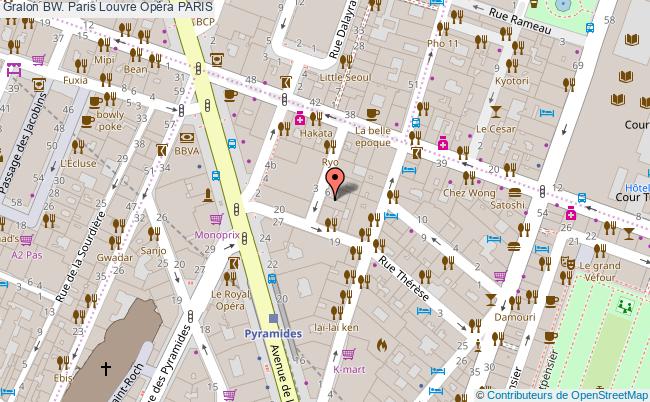 BW. Paris Louvre Opéra