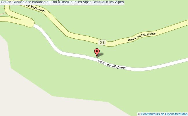 plan Cabane Dite Cabanon Du Roi à Bézaudun Les Alpes Bézaudun-les-alpes Bézaudun-les-Alpes