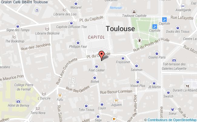 plan Café Bibent Toulouse Toulouse