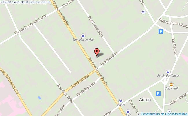 plan Café De La Bourse Autun Autun