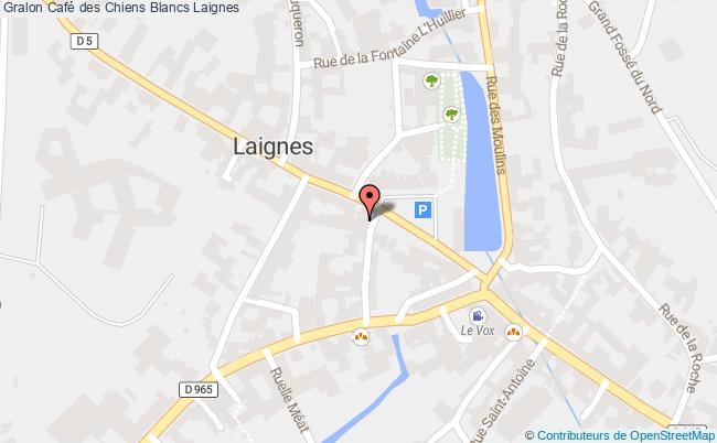 plan Café Des Chiens Blancs Laignes Laignes