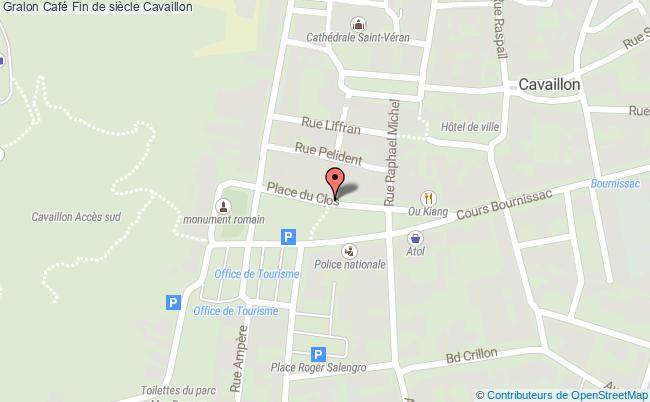 plan Café Fin De Siècle Cavaillon Cavaillon
