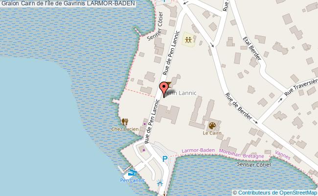 plan Cairn De L'île De Gavrinis Larmor-baden LARMOR-BADEN